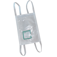 18-P EME XL WHITE POLY/CLEAR POUCH