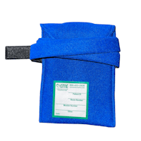 6PB-50 EME BLUE FOAM POUCH W/ Strap HOOK AND LOOP CLOSURE